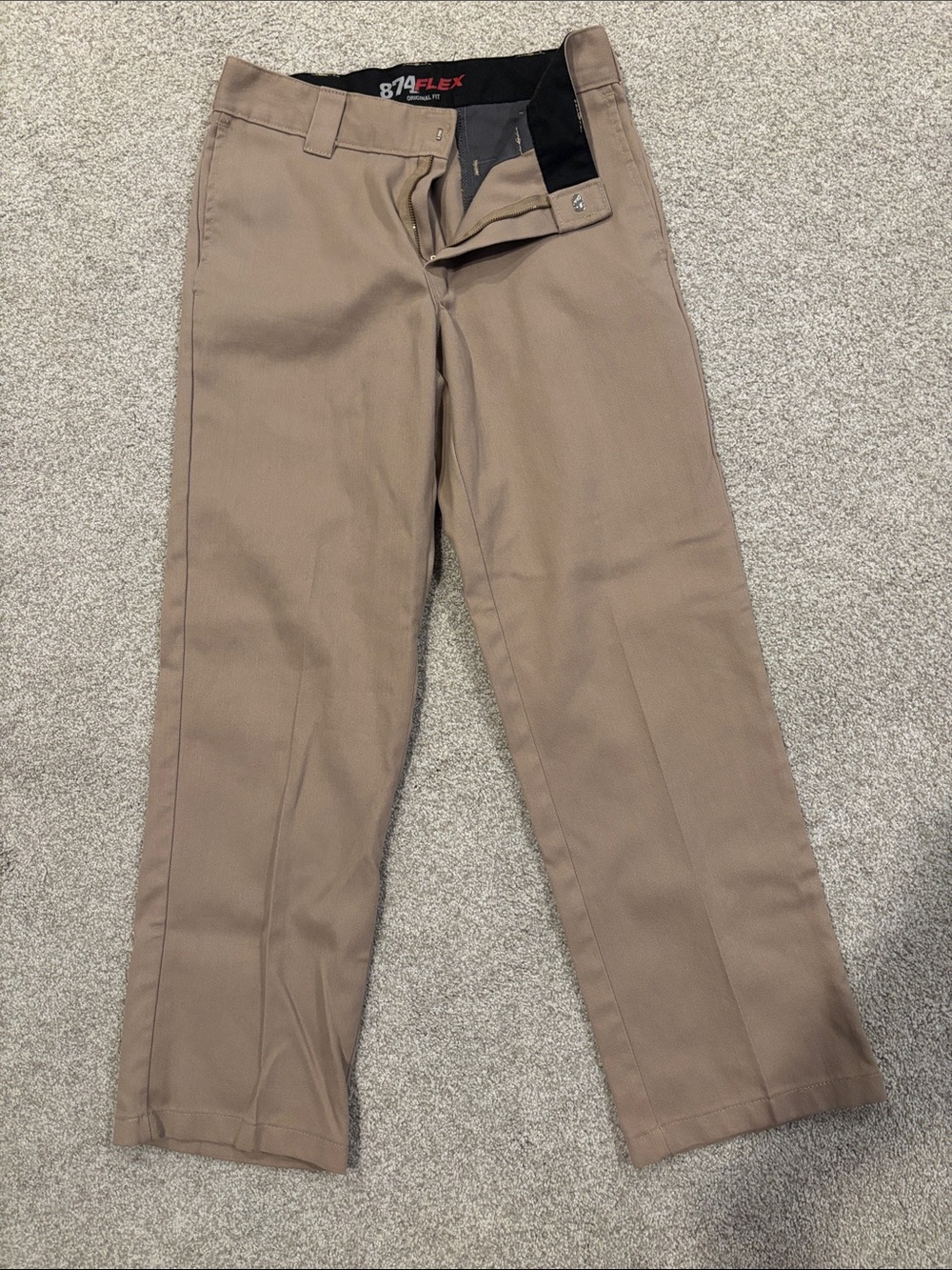 Dickies Men’s Khaki/Tan 874 Flex Original Fit Work Chinos - Size 33x30